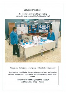 Dementia Volunteer Notice